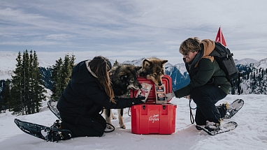 Wander with Willow and their dogs, Gryffin and Luke, on an expedition into the Red Mountains with ORIJEN