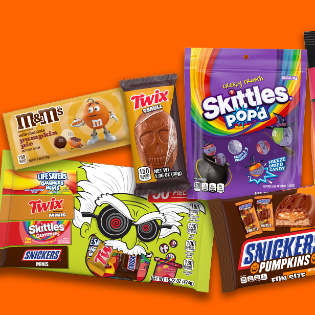 Mars Snacking 2026 Halloween lineup featuring new SKITTLES POP’d Creepy Crunch and TWIX Skulls.