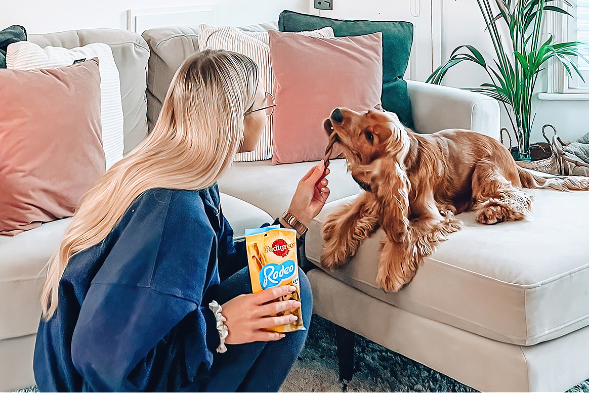 Woman with her dog